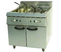 Electric 2-Tank Fryer (4-Basket) With Cabinet