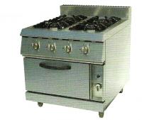 Gas Range With 4-Burners & Electric Oven