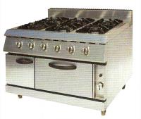Gas Range With 6-Burners & Electric Oven